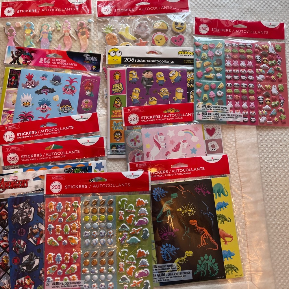 American greetings Colorful Sticker Collection